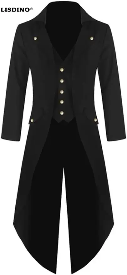 Vintage Fashion Jacket - メンズスチームパンクゴシックジャケットビクトリア朝燕尾服ヴィンテージハロウィンコスチュームタキシードコート制服