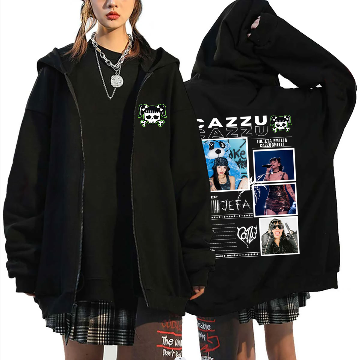 Vintage Fashion Pop Up - ホットセール ラテン・トラップ カズ ジッパーフーディー メンズ レディース