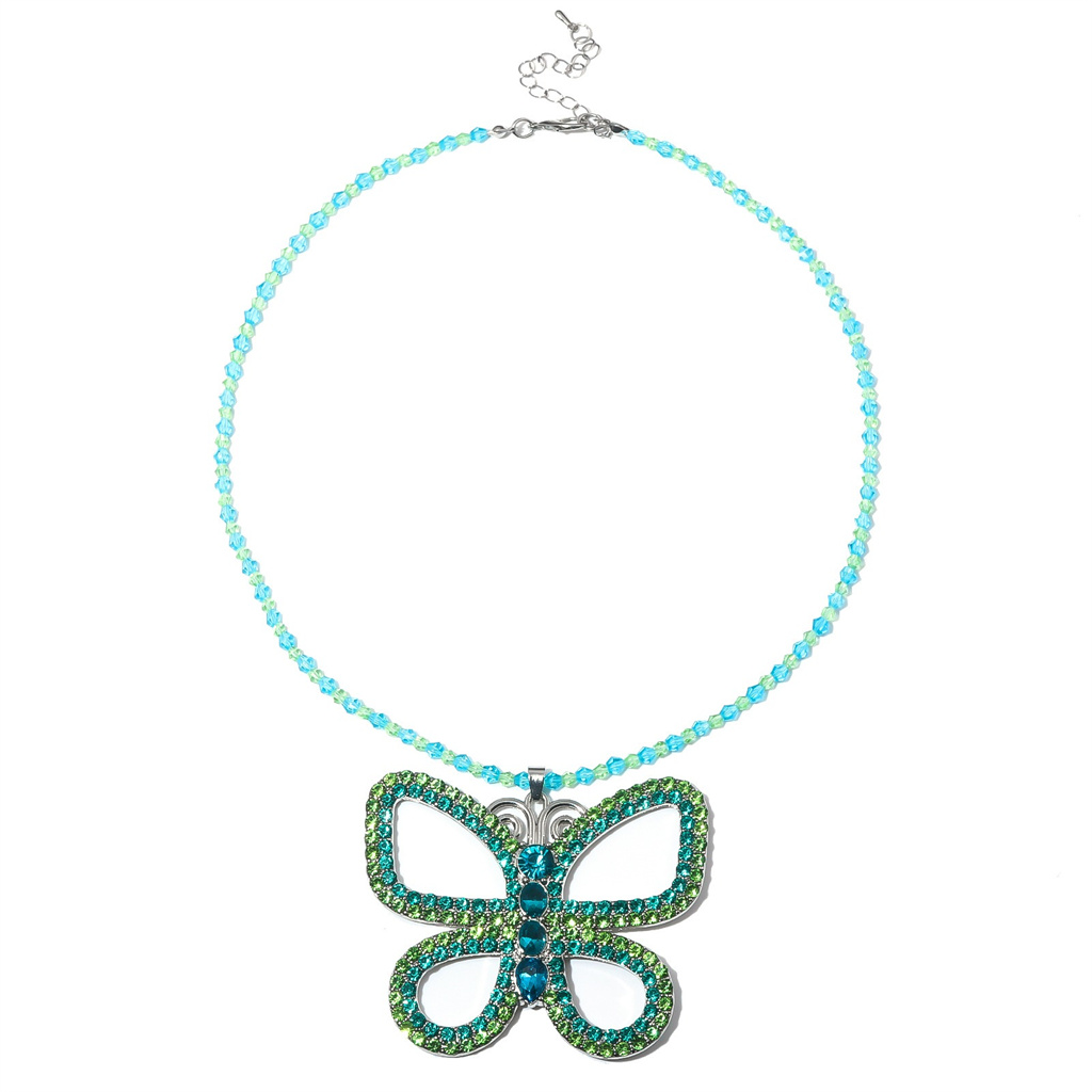 Vintage Fashion Necklace - 突然 30 ジェナ誇張蝶ペンダントネックレスコスプレアクセサリーチョーカー女性ハロウィンジュエリーアクセサリーギフト