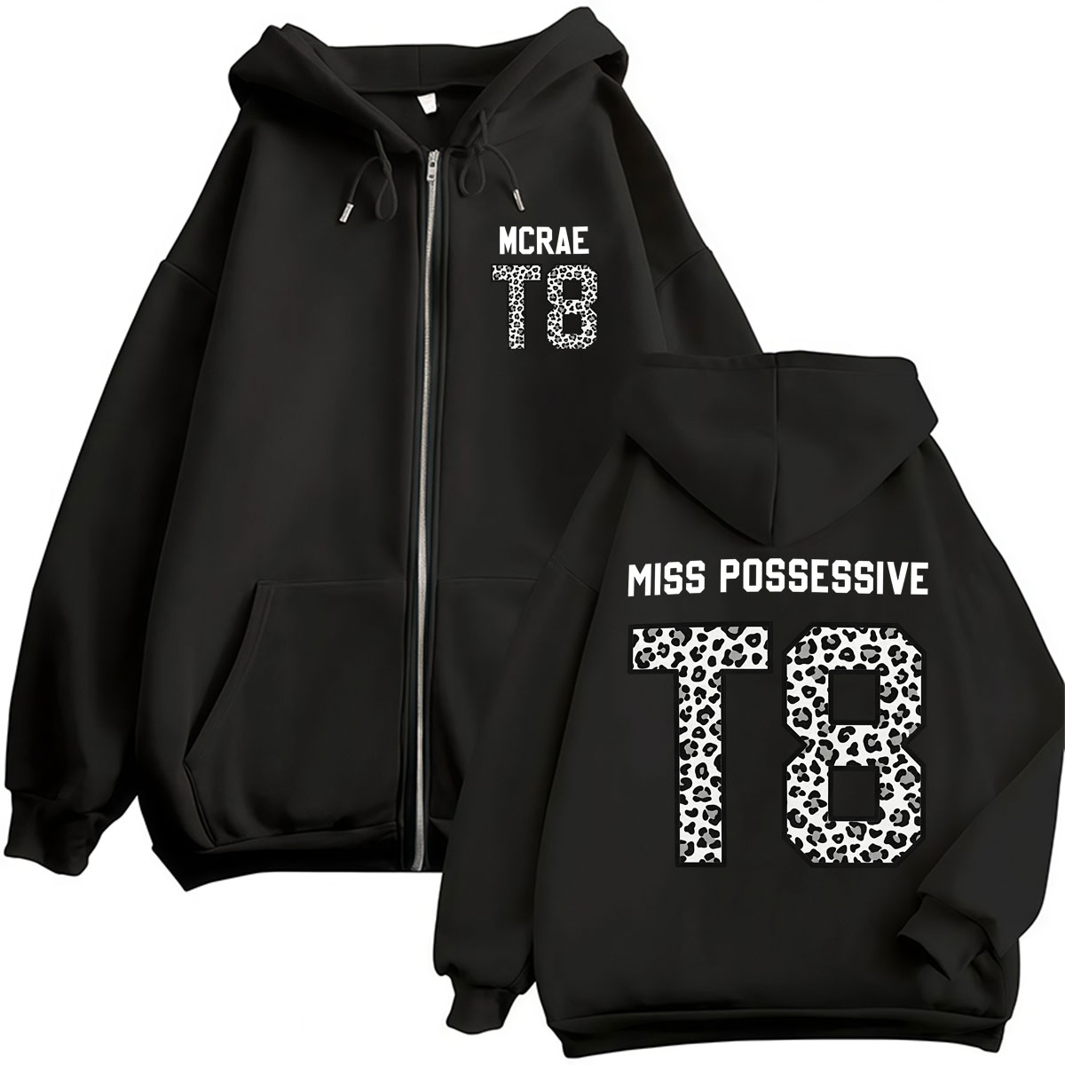 Vintage Fashion Pop Up - シンガー・テイト・マクレイ T8 レオパード柄ジップアップフーディー ポップミュージックファッション ヴィンテージスポーツウェア メンズ