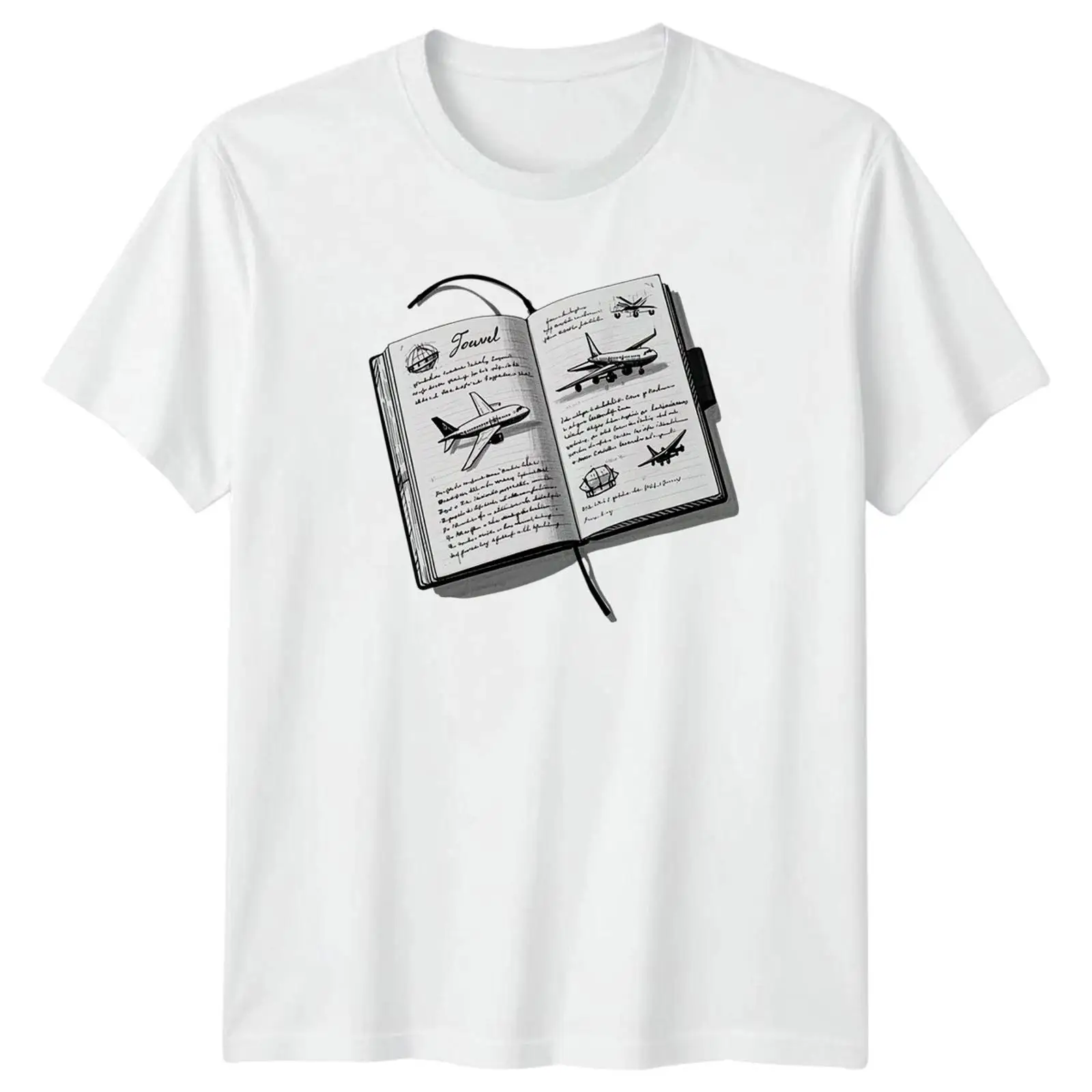 Vintage Fashion Sketches - トラベルジャーナルスケッチTシャツ Luftfahrt Geschenk für Sie und