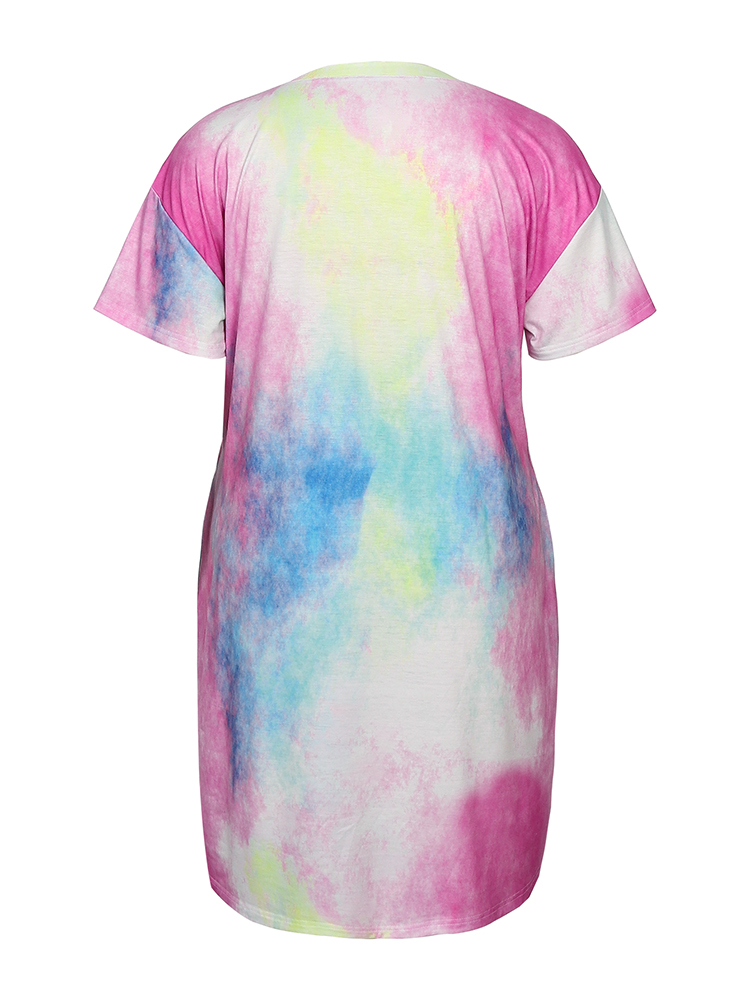 女性のカジュアルなVネックプルオーバートレス、ゆったりとした - Tie Dye Shirt Vintage のレビューと価格