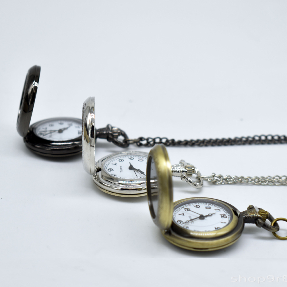 カスタムヴィンテージメタル懐中時計ペンダントネックレス クラ - Vintage Fashion Necklace のレビューと価格
