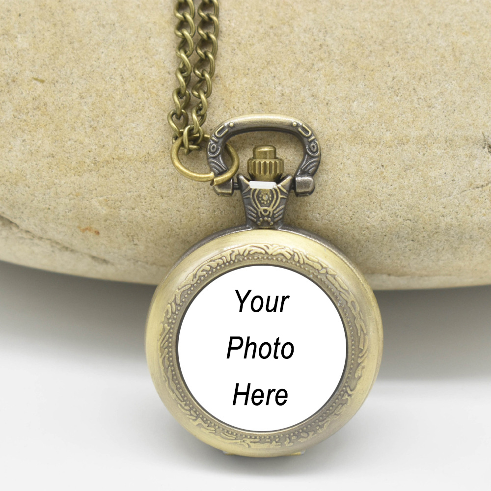 カスタムヴィンテージメタル懐中時計ペンダントネックレス クラ - Vintage Fashion Necklace のレビューと価格