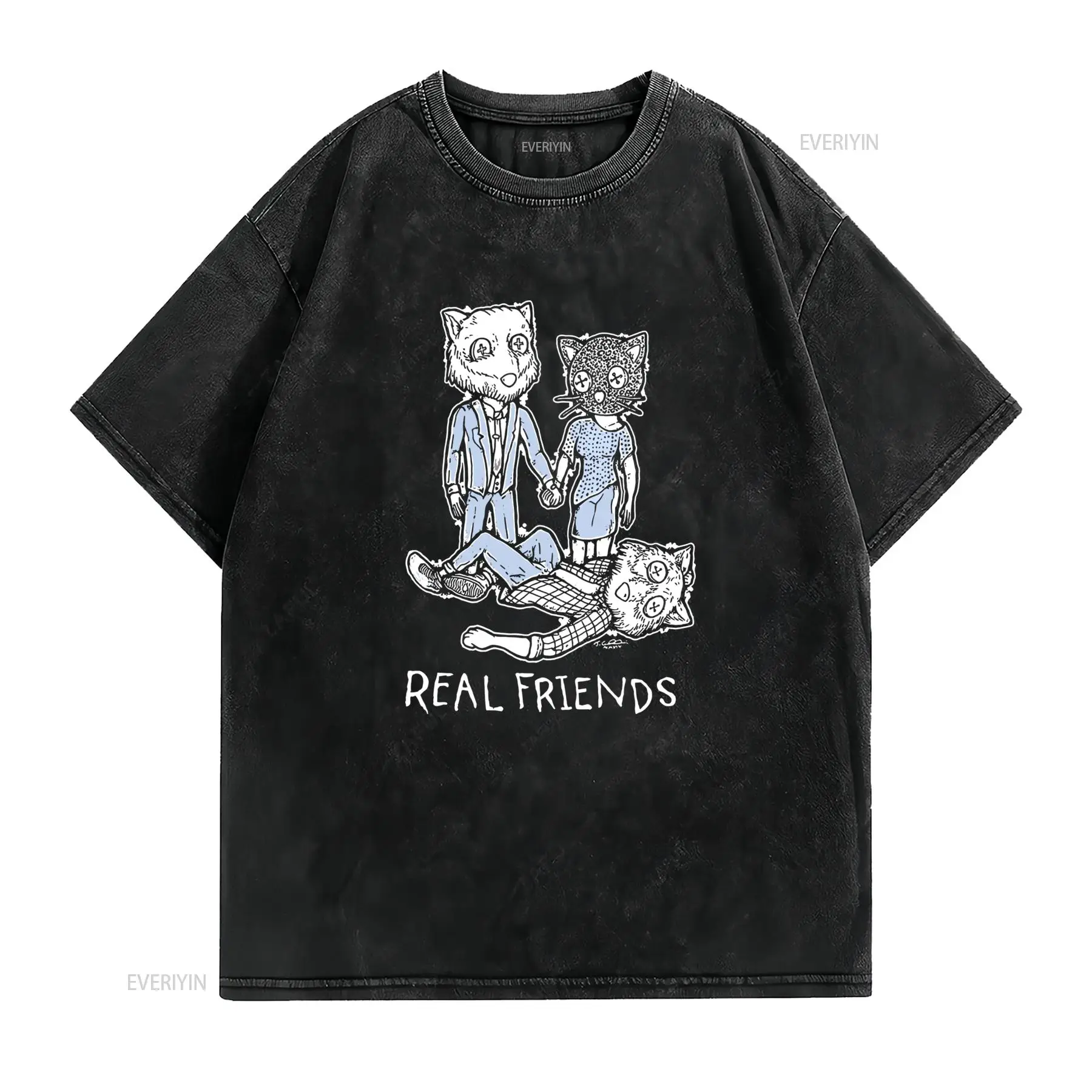 レトロスケッチリアルフレンズ面白い擬人化猫プリントカジュアル - Vintage Fashion Sketches のレビューと価格