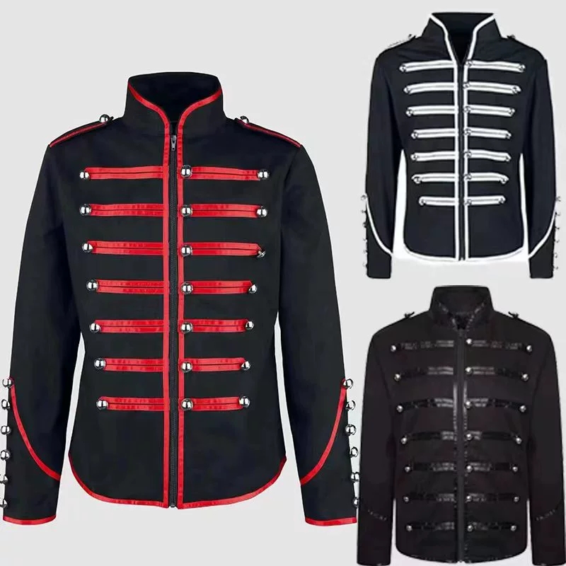 メンズ スチームパンク ロックスター ジャケット ヴィンテー - Vintage Fashion Jacket のレビューと価格