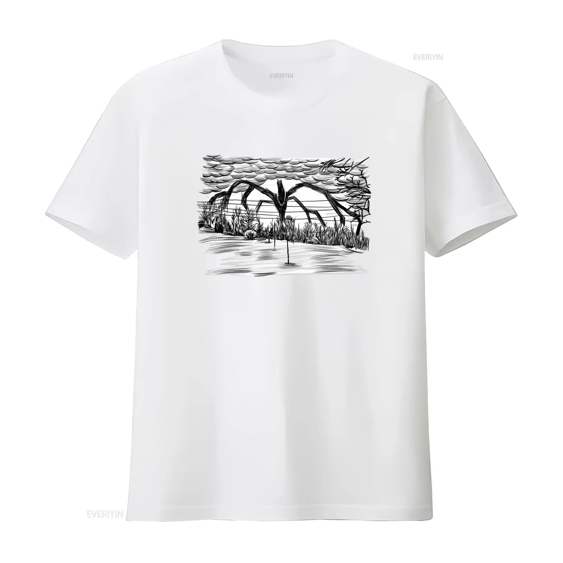 ゴシックホラーサイレンヘッド黒白スケッチアートプリントカジュ - Vintage Fashion Sketches のレビューと価格
