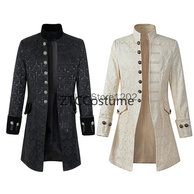 スチームパンク ビクトリア朝の王子 オーバーコート 中世ルネ - Vintage Fashion Jacket のレビューと価格