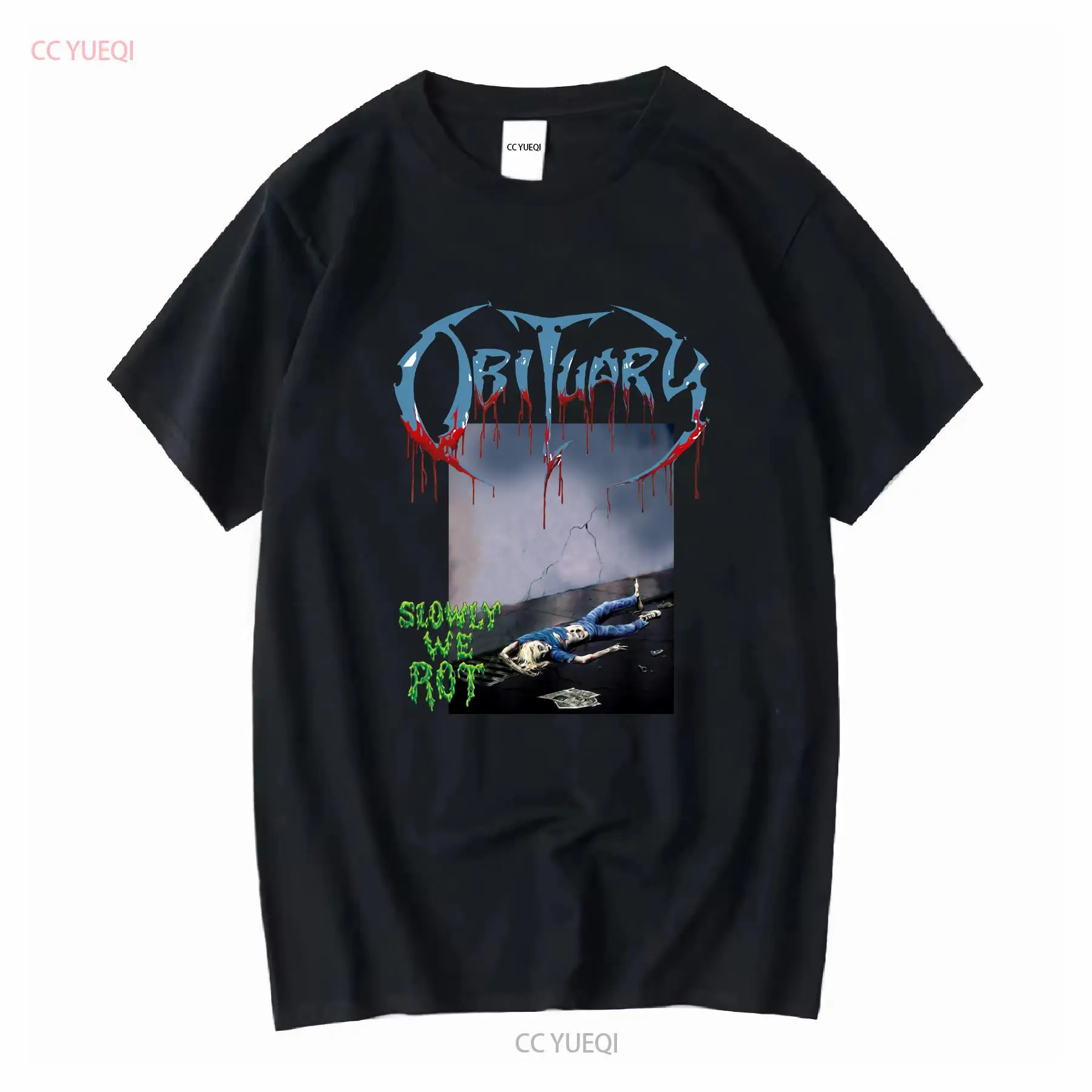 Obituary Slowly We Rot Tシャツ ヴィ - Vintage Fashion Obituaries のレビューと価格