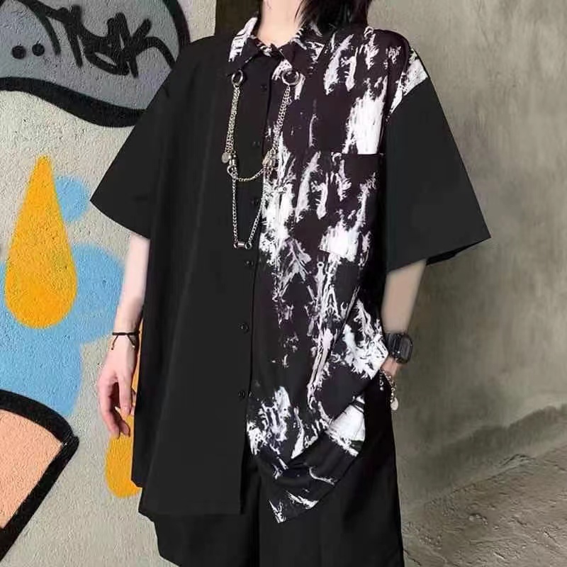 スタイリッシュなメンズサマースーツ,ヴィンテージ,ブラック, - Tie Dye Shirt Vintage のレビューと価格