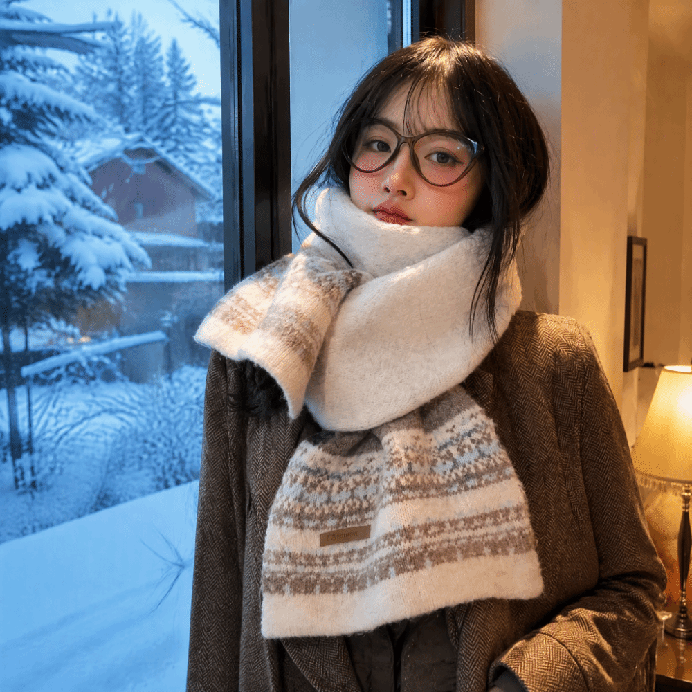 新しいフェアアイル柄パッチワークスカーフ ヴィンテージデザイ - Vintage Fashion Faire のレビューと価格