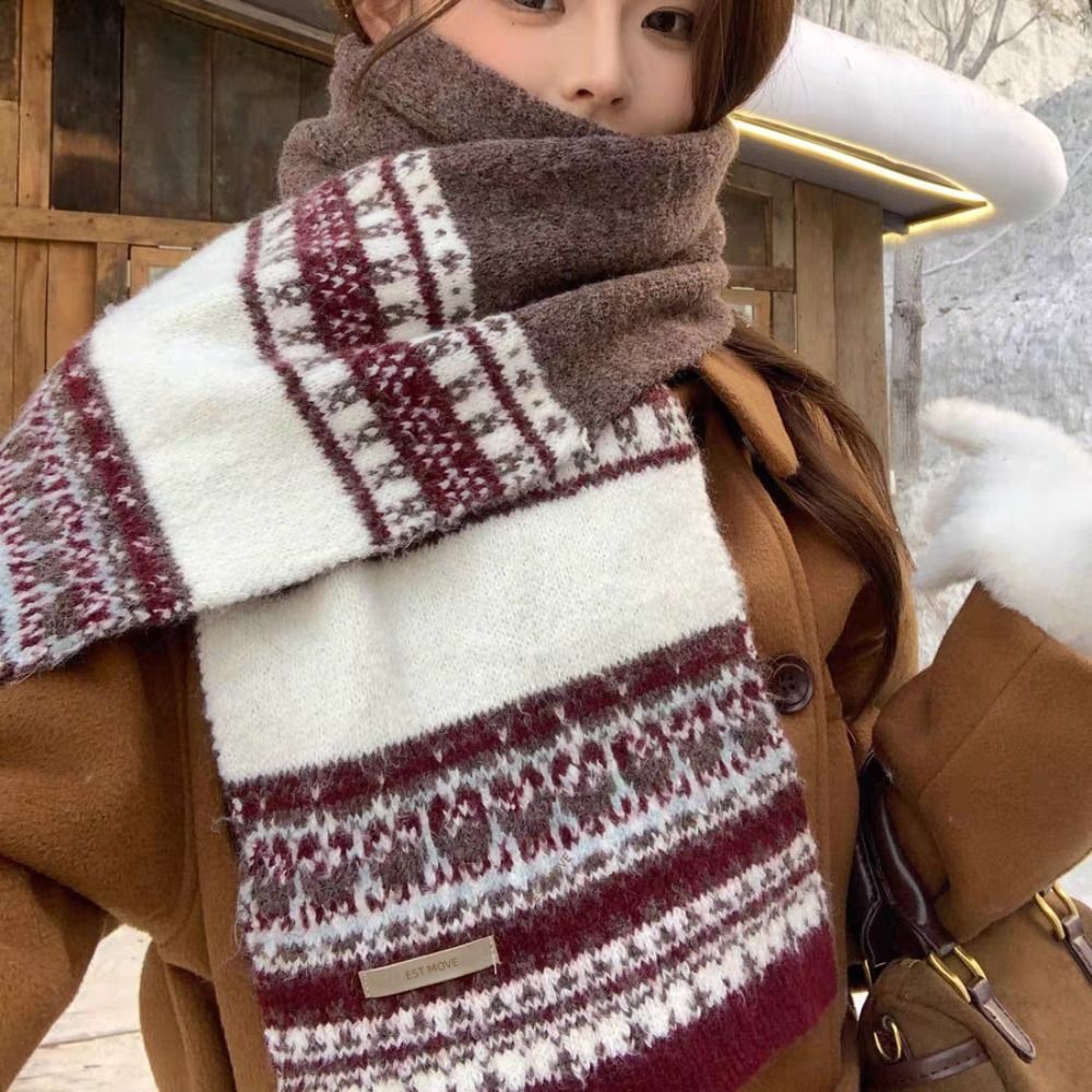 新しいフェアアイル柄パッチワークスカーフ ヴィンテージデザイ - Vintage Fashion Faire のレビューと価格