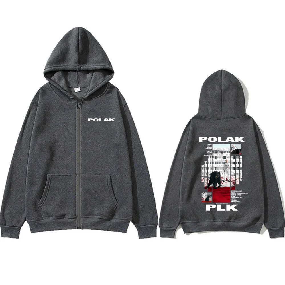 ラッパーPLKポーラックプリントジッパーフーディーメンズヴィ - Vintage Fashion Pop Up のレビューと価格