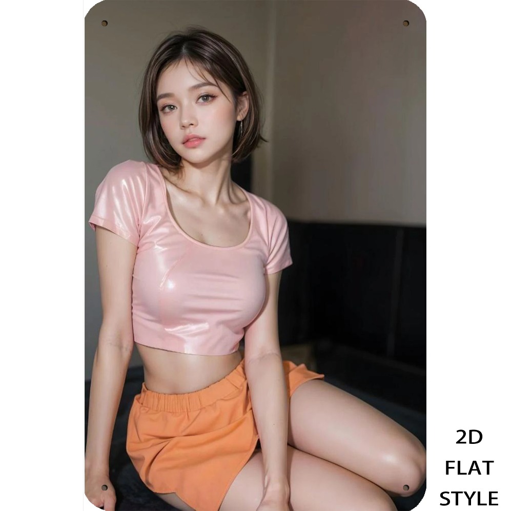 2Dフラットスタイルファッション女性フィギュアメタルティンサ - Vintage Fashion Sketches のレビューと価格