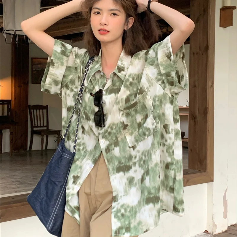 2026年 レディースシャツ 夏 ストリートウェア ヴィンテ - Tie Dye Shirt Vintage のレビューと価格