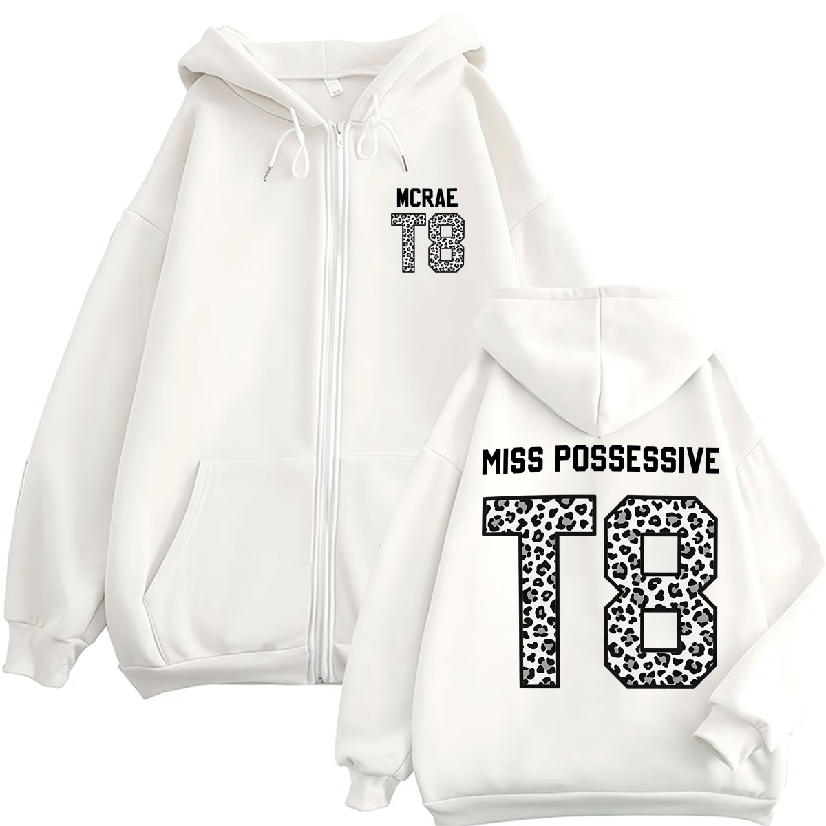 シンガー・テイト・マクレイ T8 レオパード柄ジップアップフ - Vintage Fashion Pop Up のレビューと価格