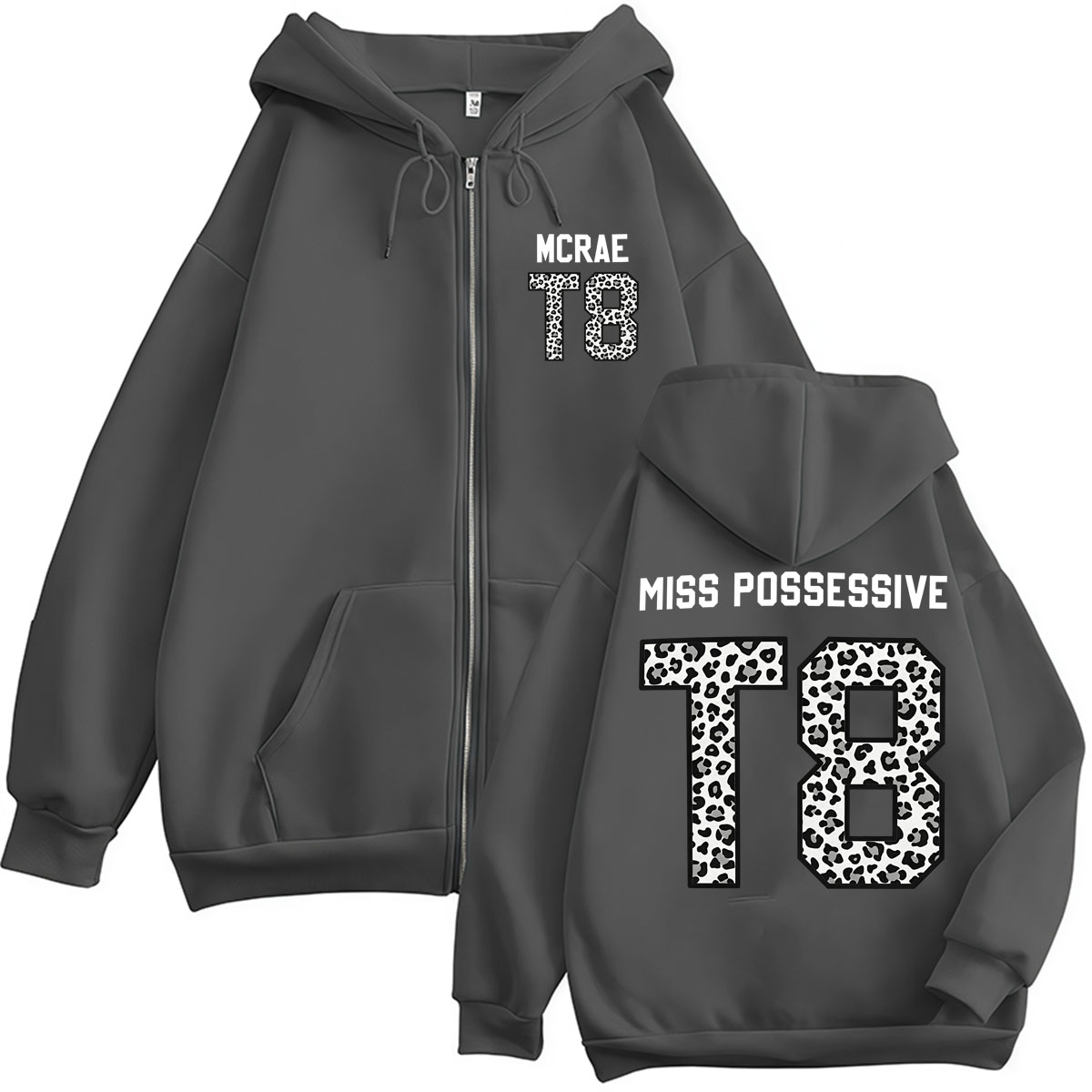 シンガー・テイト・マクレイ T8 レオパード柄ジップアップフ - Vintage Fashion Pop Up のレビューと価格