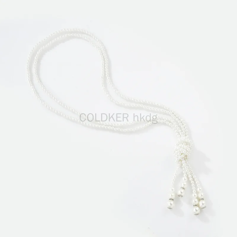 1920年代風パールネックレス フェイクパール ギャツビーア - Vintage Fashion Necklace のレビューと価格