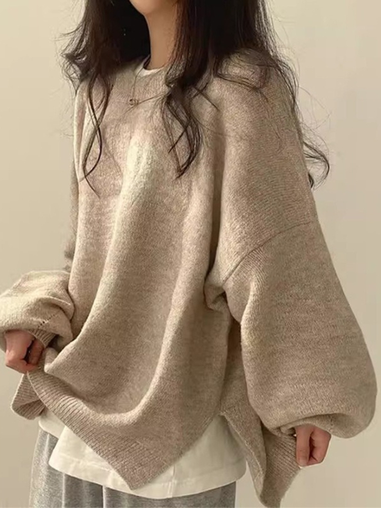 秋冬新作 グレー ヴィンテージ レディースセーター ブラック - Vintage Fashion Old Money のレビューと価格