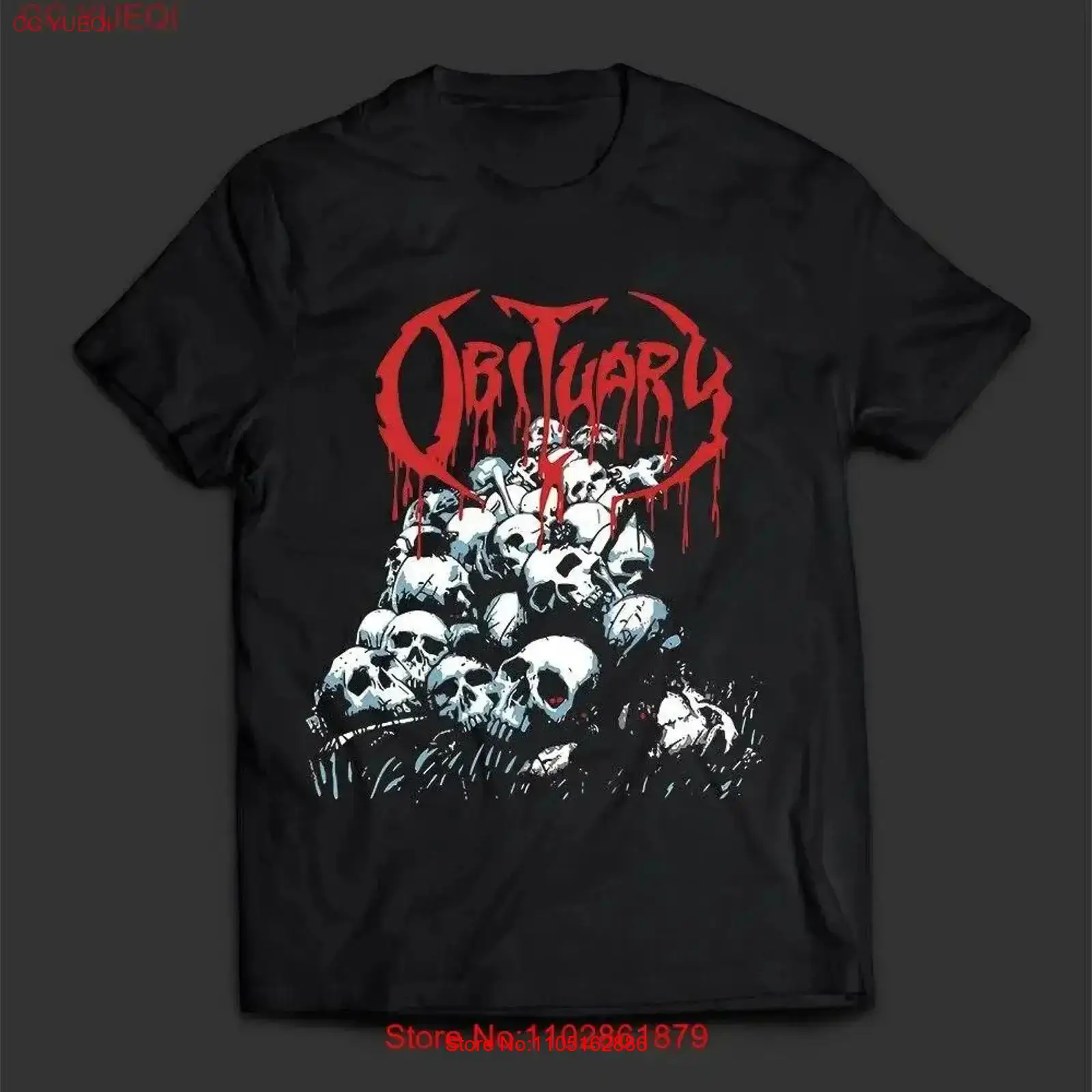 OBITUARY バンド死因コットンブラックオールサイズTシ - Vintage Fashion Obituaries のレビューと価格