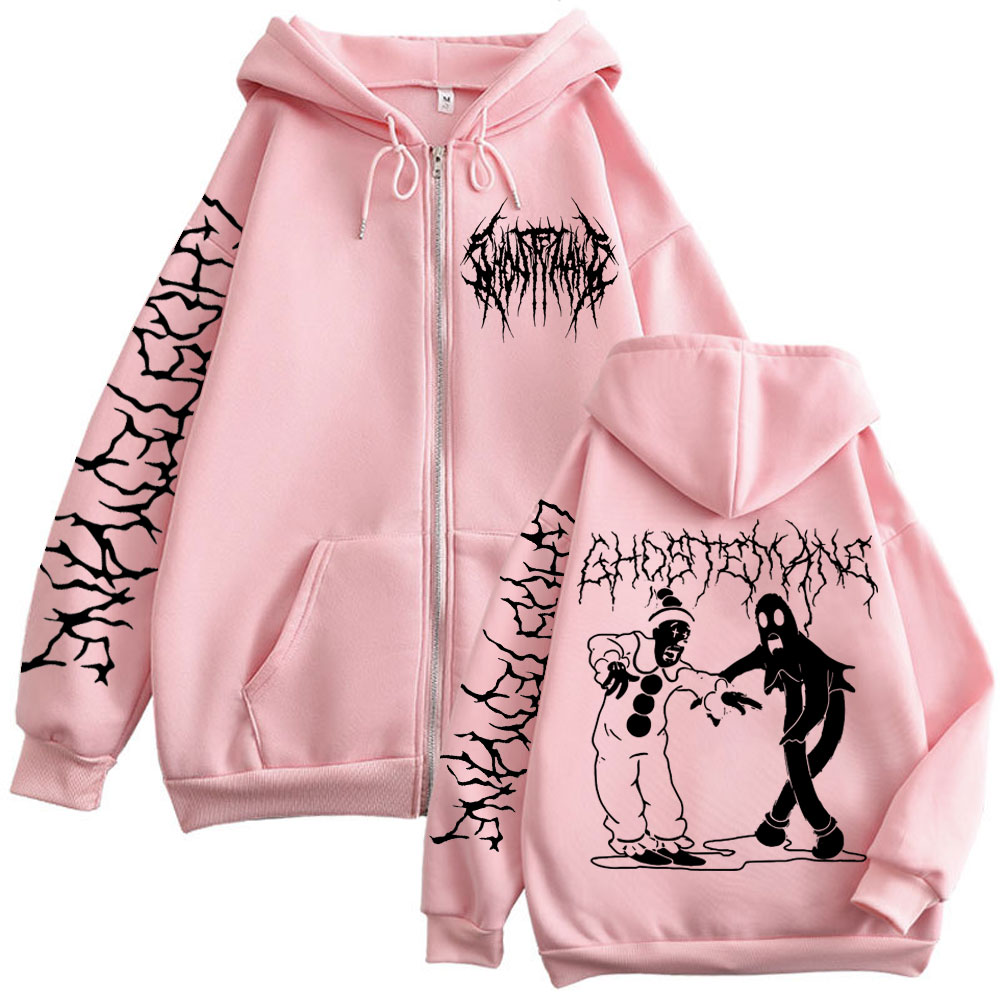 Ghostemane プリントジッパーパーカーメタル​​ロッ - Vintage Fashion Pop Up のレビューと価格