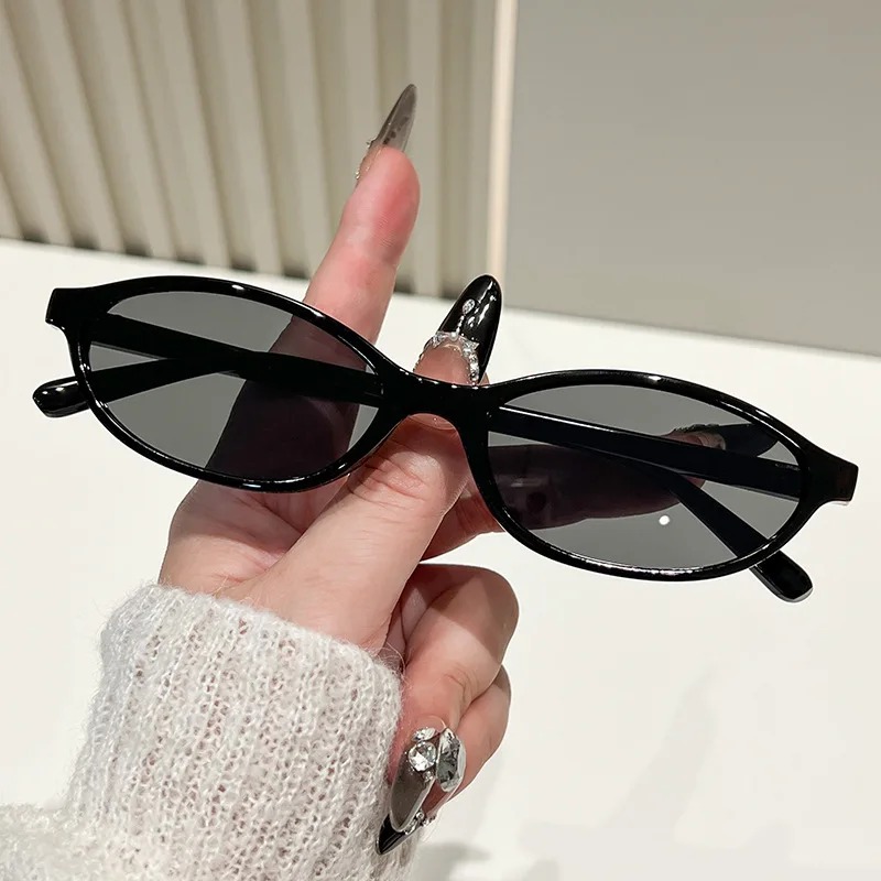 小さな楕円形ヒョウグラデーションサングラス女性用ヴィンテージ - Vintage Fashion Y2K のレビューと価格