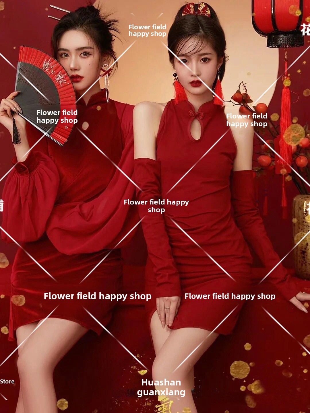 新年ヴィンテージ写真スタジオファッショナブルな親友ポートレー - Vintage Fashion Trends のレビューと価格